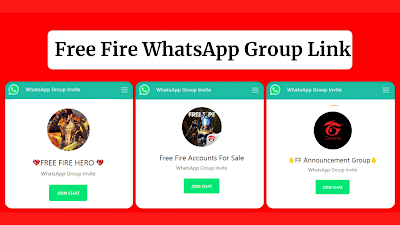 Free Fire WhatsApp Group Links